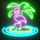 miami glow flamingo symbol icon