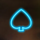 miami glow spade symbol icon