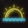miami multiplier sunset symbol icon