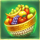 midas gold fruit ball symbol icon