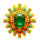 mighty crown empire of gold jewel symbols icon
