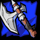mighty red axe symbol icon
