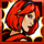 mighty red girl symbol icon