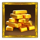 mine and melt gold symbol icon