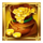 mining pots of gold coins symbol icon
