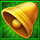 miss cherry fruit jackpot party bell symbol icon