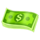 money 5 booster dollar bill symbol icon