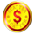 money 5 scatter 1 symbol icon