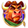 money farm west cowboy bull symbol icon