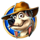 money farm west cowboy wolf symbol icon