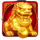 money gong emperor gold foo dog symbol icon