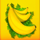 monkey jackpot banana symbol icon