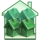 monopoly cash is king green houses symbol icon
