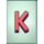 monopoly money line letter k symbol icon
