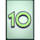 monopoly money line number 10 symbol icon
