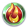 moon princess power of love fire symbol icon