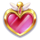 moon princess power of love heart symbol icon