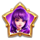 moon princess stargazing purple symbol icon