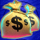 more cash bags symbol icon