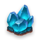 mount magmas light blue crystals symbol icon