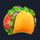 mr mostacho taco symbol icon