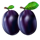multi hot 5 wild plums symbol icon