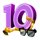 multiplier man 10 symbol icon