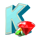 multiplier man k symbol icon