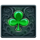mysterious clover symbol icon