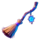 mysterious witch broomstick symbol icon