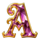 mysterious witch letter a symbol icon