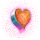 mystery fox heart symbol icon