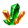mystic reels green crystal symbol icon