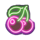 neon blaze cherry symbol icon