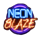 neon blaze wild symbol icon