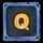 neon fruits q symbol icon