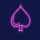 neon light fruits ace symbol icon