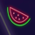 neon light fruits watermelon symbol icon