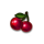 neon links cherries symbol icon