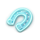 neon links horseshoe glow symbol icon