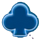 neon party blue club symbol icon