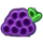 neon party grapes symbol icon