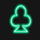 neon pyramid club symbol icon