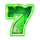 neon wheel 7s seven green symbol icon