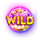 neon wheel 7s wild symbol icon