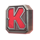 neopunk charge up k symbol icon