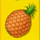 new year monkey jackpot ananas symbol icon