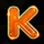 new years celebration k symbol icon