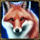 night wolf hold and hit fox symbol icon
