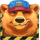 nuclear tumble bear symbol icon